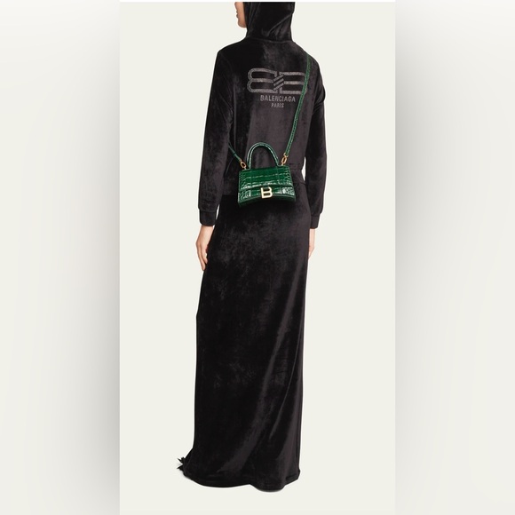 BALENCIAGA NWT Hourglass XS Crocodile-Embossed Top-Handle Bag - Picture 5 of 8